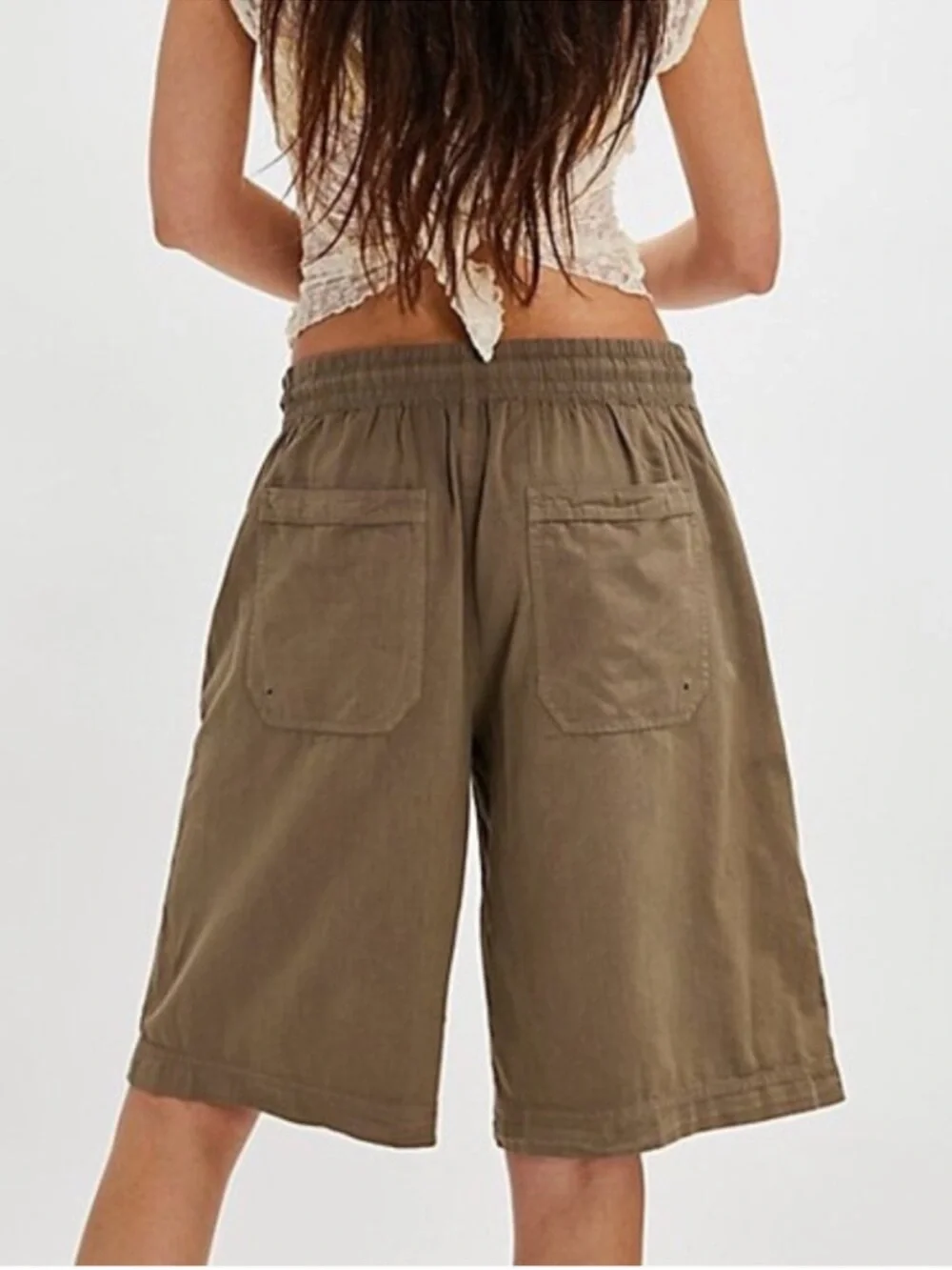 9170. Free People Saylor Poplin Pull-On Shorts